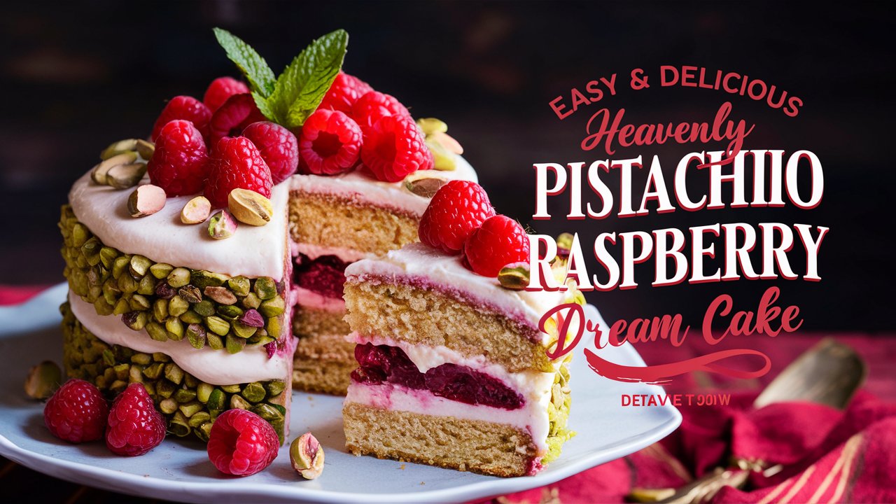 Pistachio Raspberry Rosewater Cake Recipe